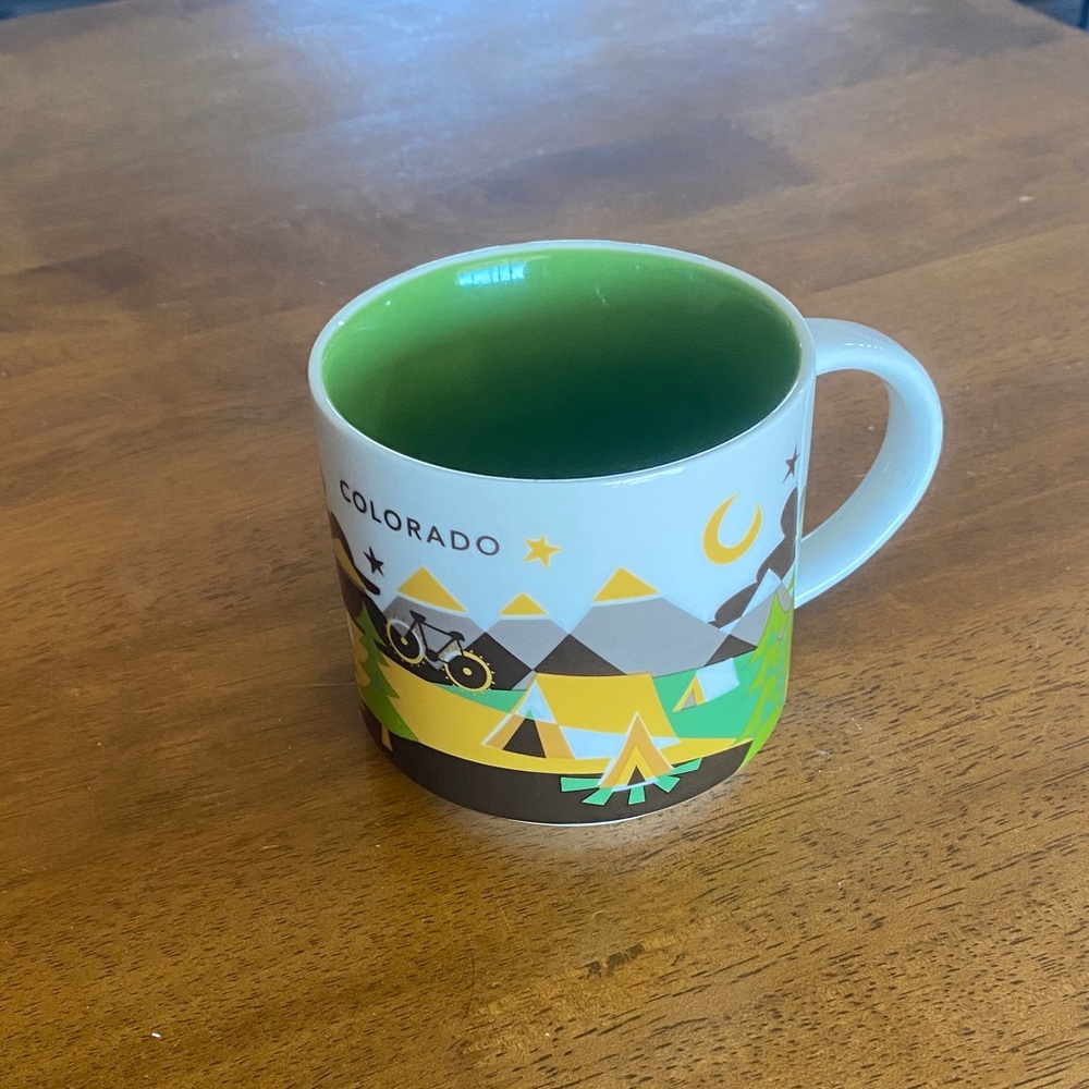 Starbucks Colorado Mug with Green Interior